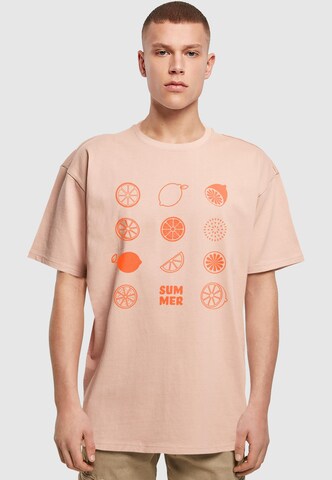 Merchcode Shirt 'Summer - Citrus' in Orange: front