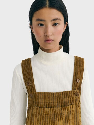 Thinking MU - Loosefit Jardineira 'Luz' em castanho