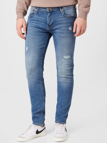JACK & JONES Skinny Jeans 'Liam' in Blauw: voorkant
