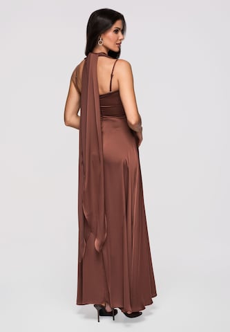 Ombre Evening dress in Brown