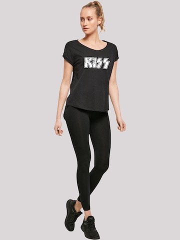 T-shirt 'Kiss Rock Band Vintage Logo' F4NT4STIC en noir