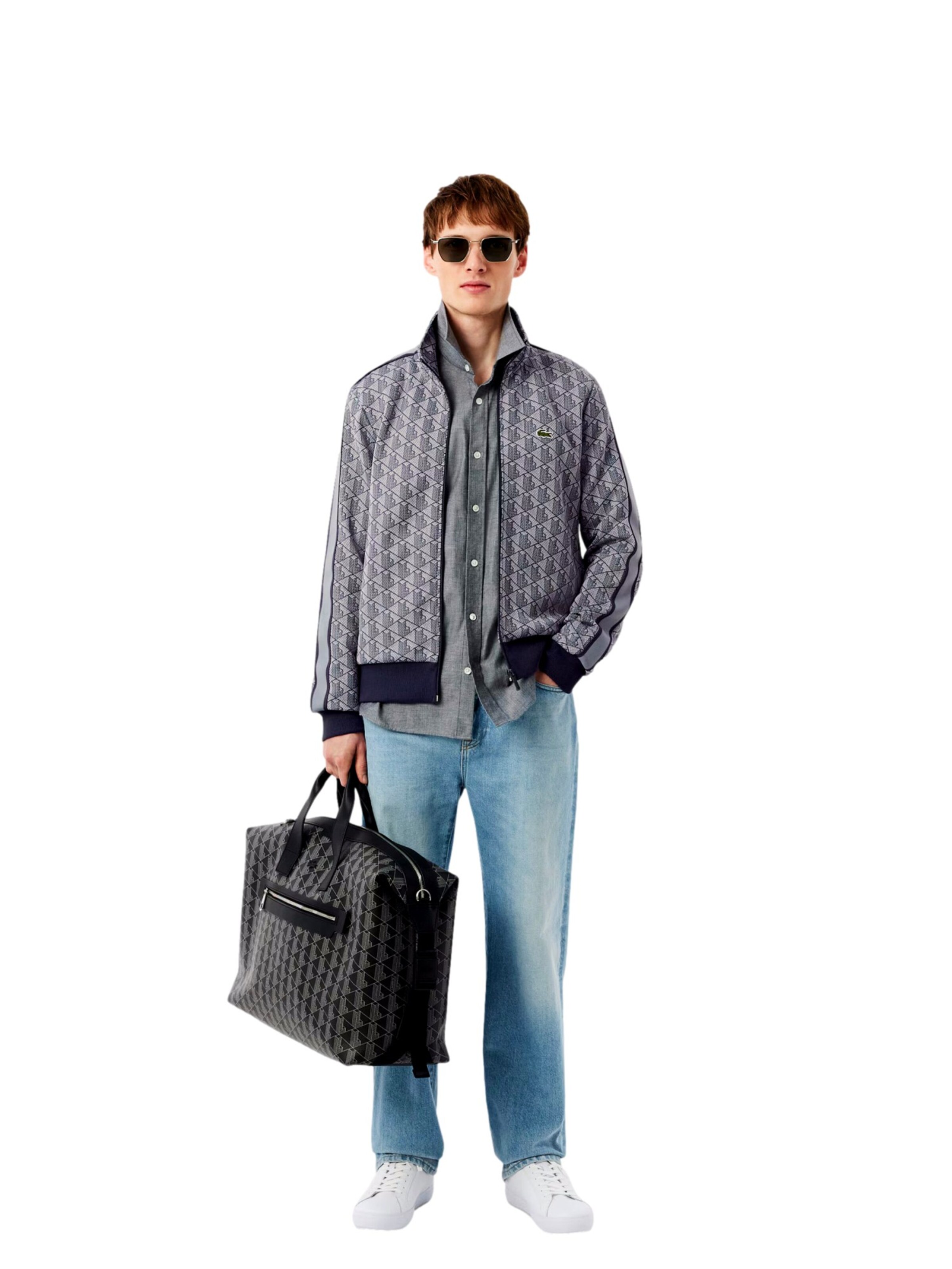 LACOSTE Sweatvest in Grijs