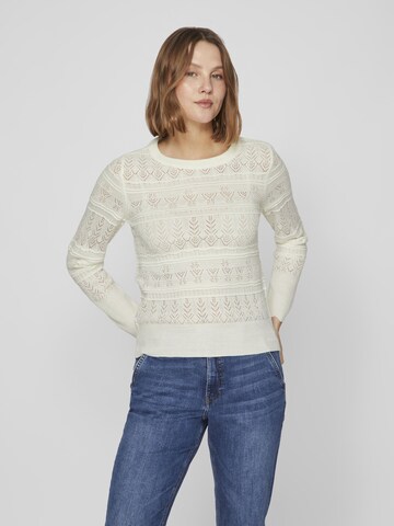 VILA Sweater 'EMINA' in White: front