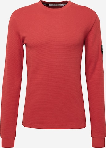 T-Shirt Calvin Klein Jeans en rouge : devant