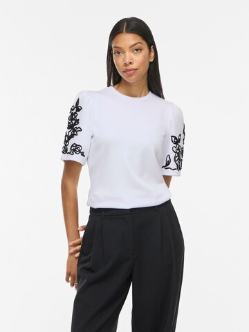 VILA Sweatshirt 'VIMia' in White: front