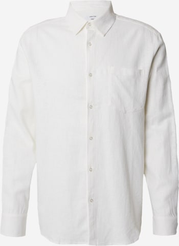 DAN FOX APPAREL Regular fit Overhemd 'Taha' in Wit: voorkant