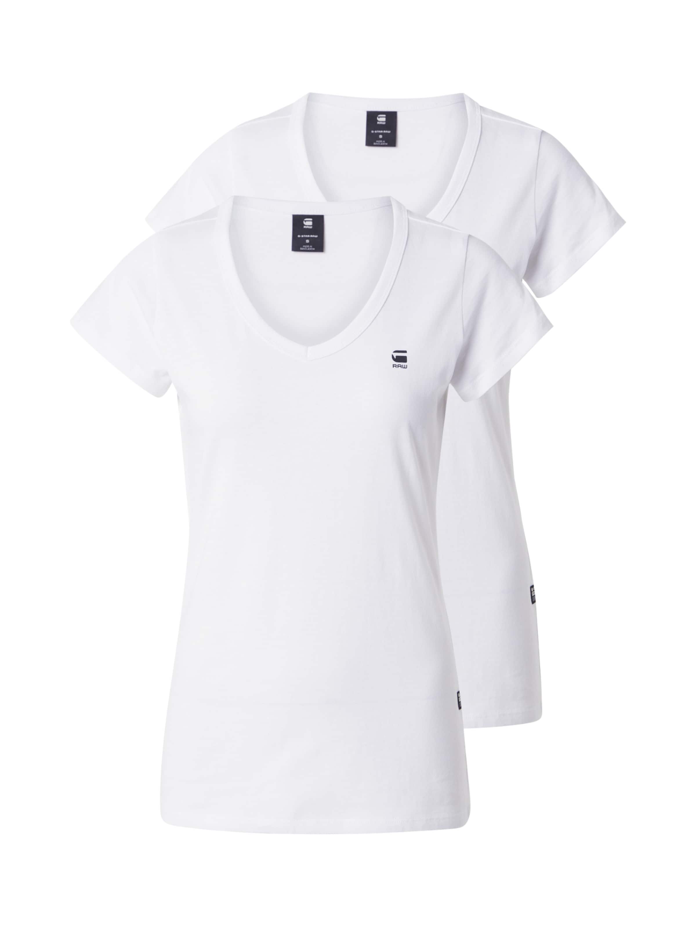 G-STAR Koszulka w kolorze biały: przód