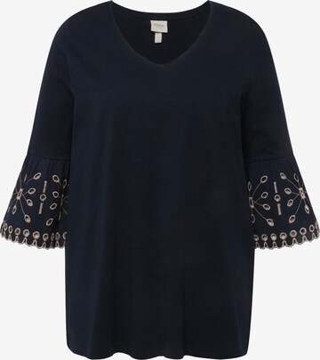 Ulla Popken Shirt in Blauw: voorkant