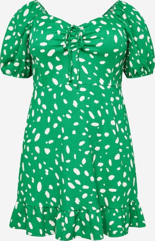 Dorothy Perkins Curve Obleka | zelena barva: sprednja stran