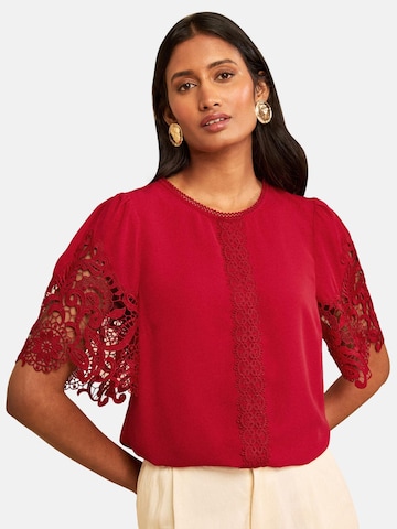 Camicia da donna di love & roses in rosso: frontale