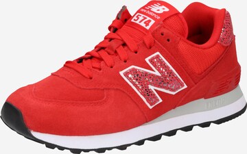 new balance Низкие кроссовки в Красный: спереди