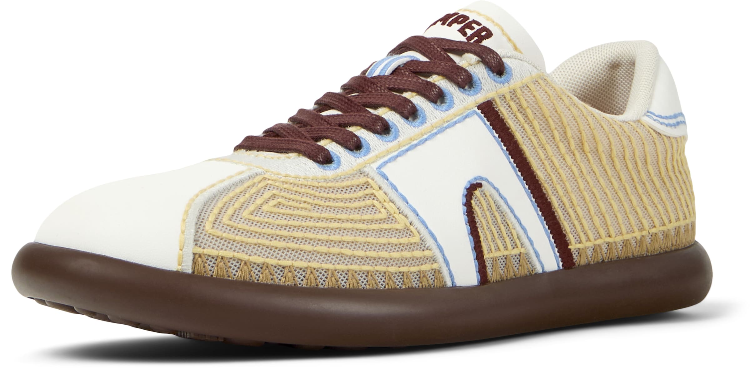 Baskets basses 'Pelotas Soller' CAMPER en jaune : devant