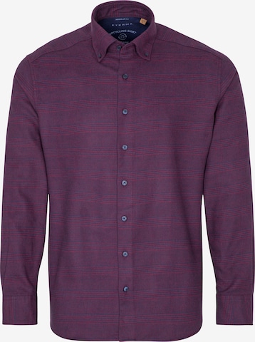 ETERNA Regular fit Button Up Shirt in Purple: front