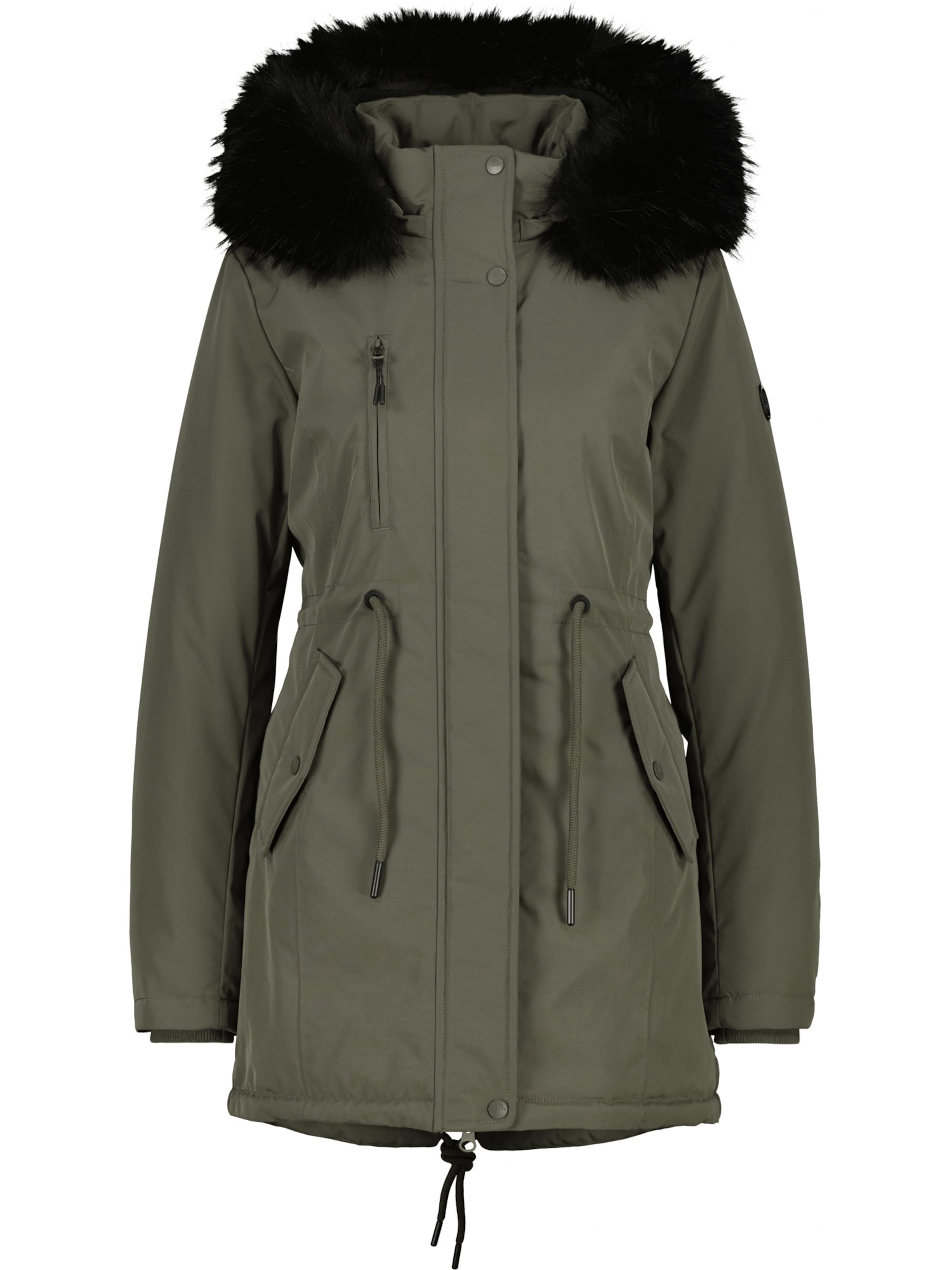 alife & kickin Winter Parka 'Kiersey' in Green: front