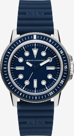 ARMANI EXCHANGE Uhr in Blau: predná strana