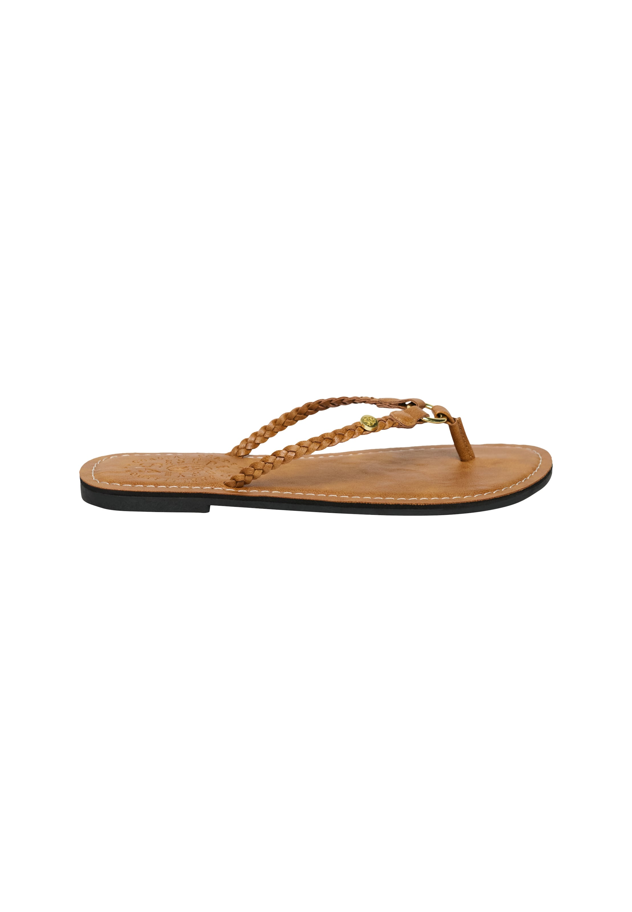 Superdry & Co T-bar sandals in Brown: front