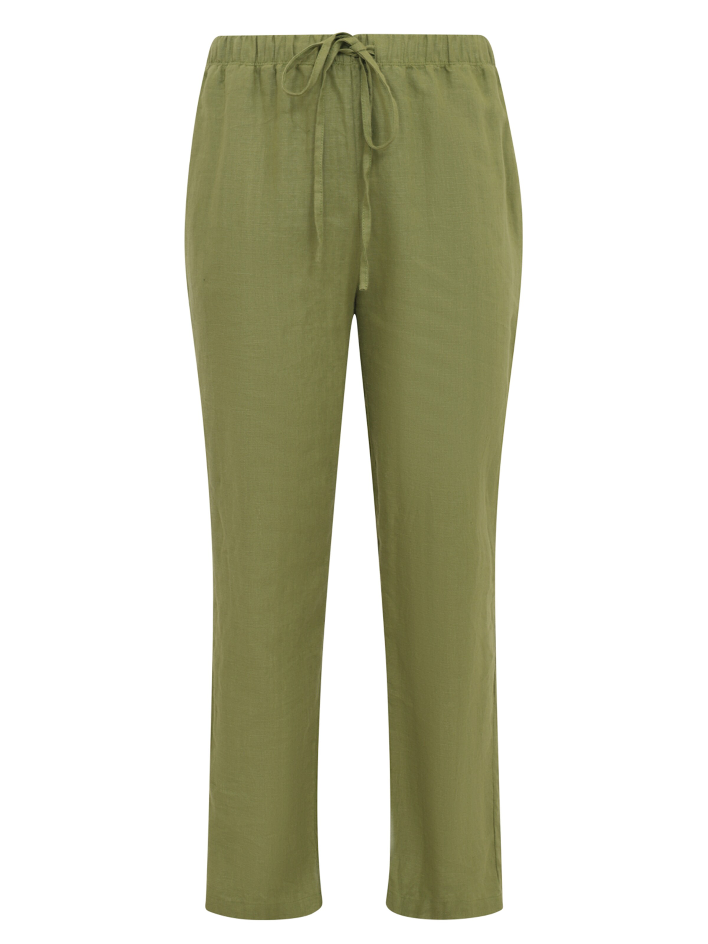 YOEK Loosefit Broek in Groen: voorkant