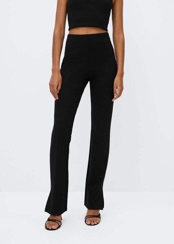 MANGO Flared Leggings in Schwarz: predná strana