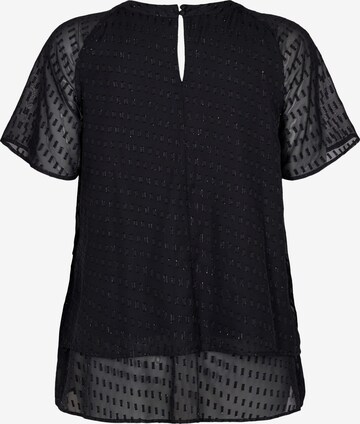 Zizzi Bluse in Schwarz