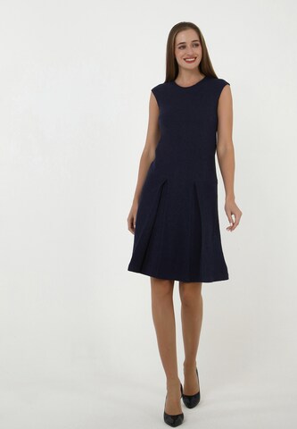 Madam-T Dress in Blue: front