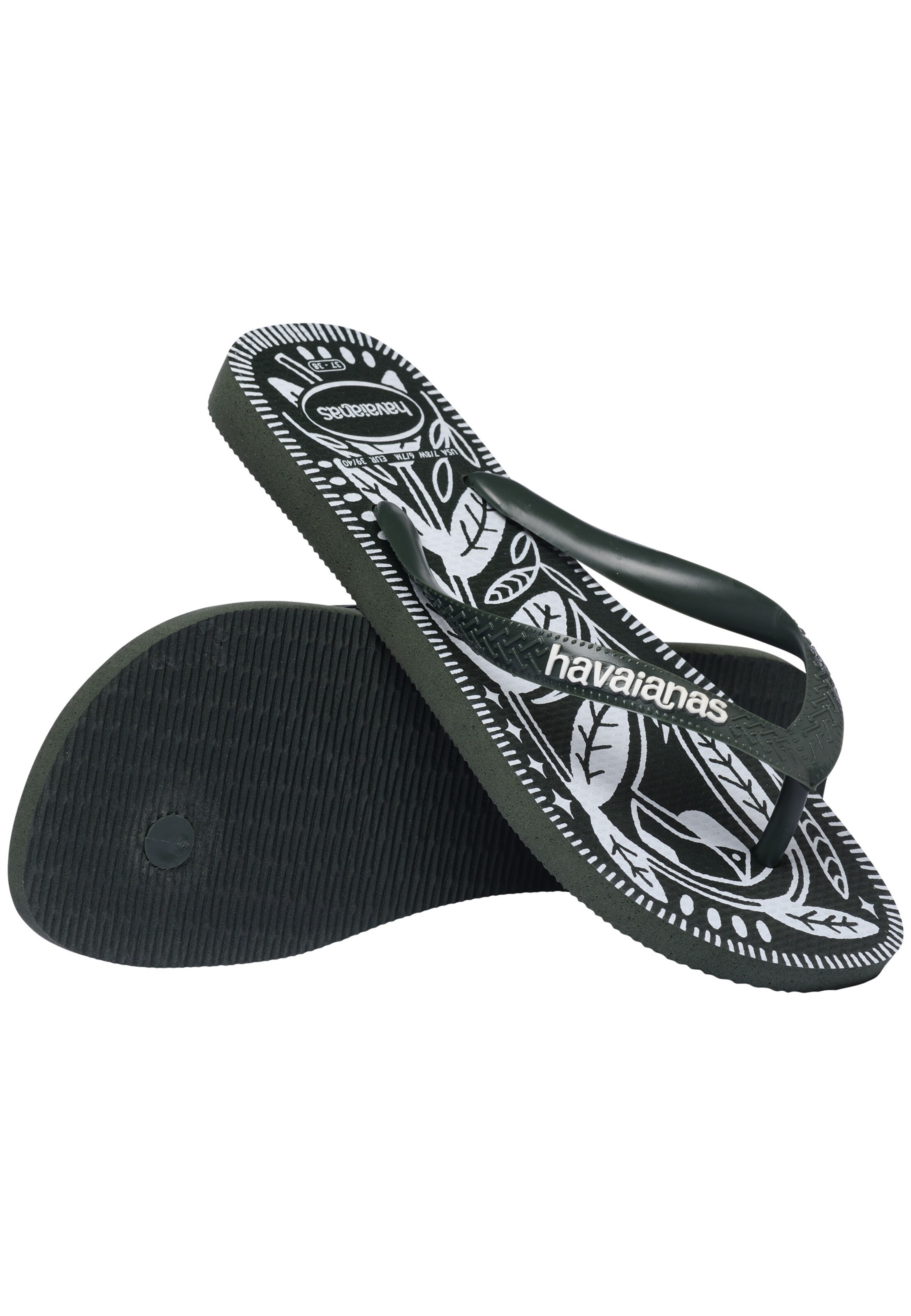 HAVAIANAS T-bar sandals in Green