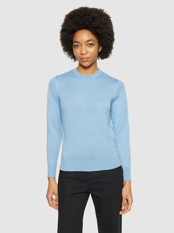 KnowledgeCotton Apparel Sweater in Blue: front