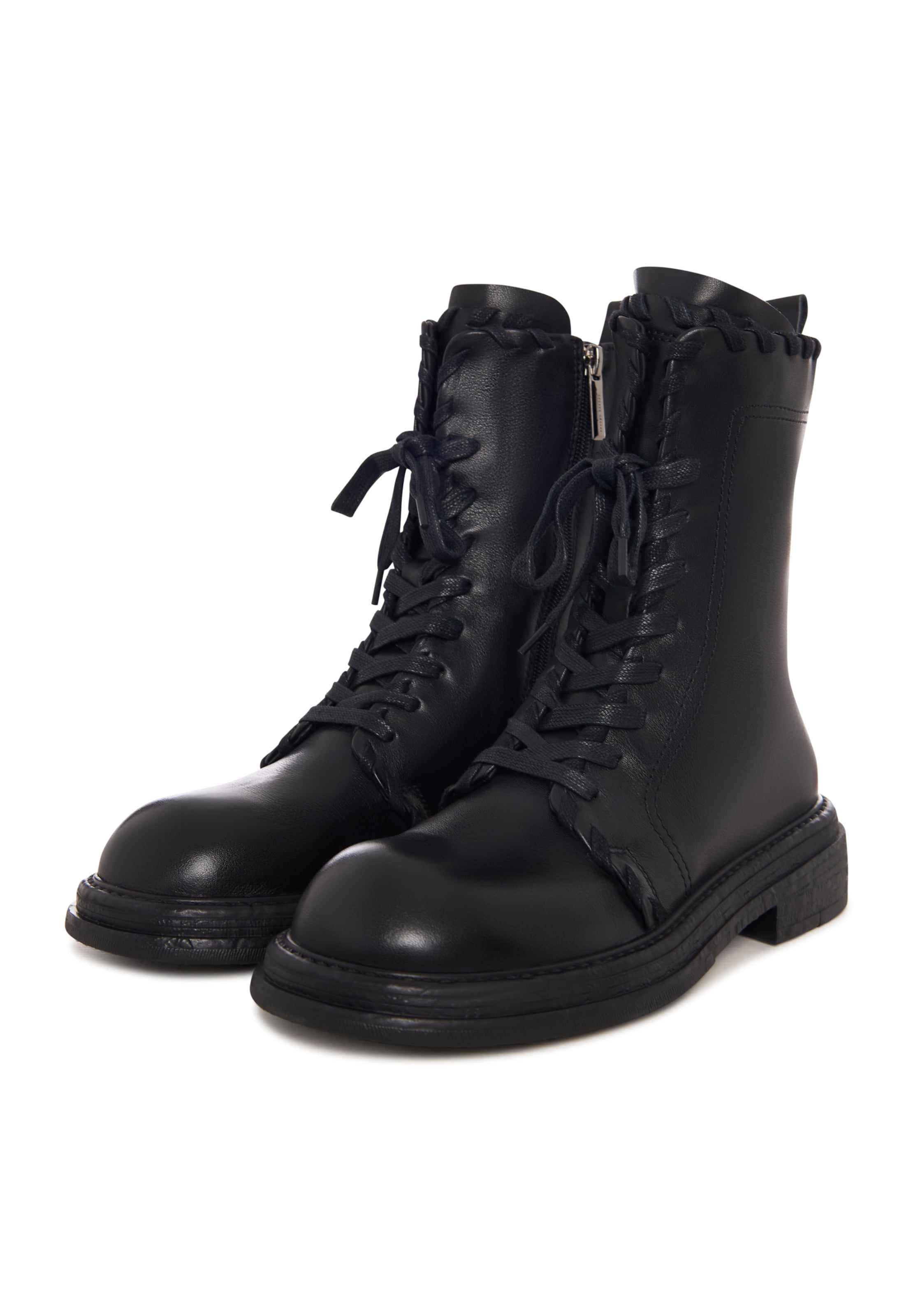 CESARE GASPARI Schnürstiefelette in Schwarz
