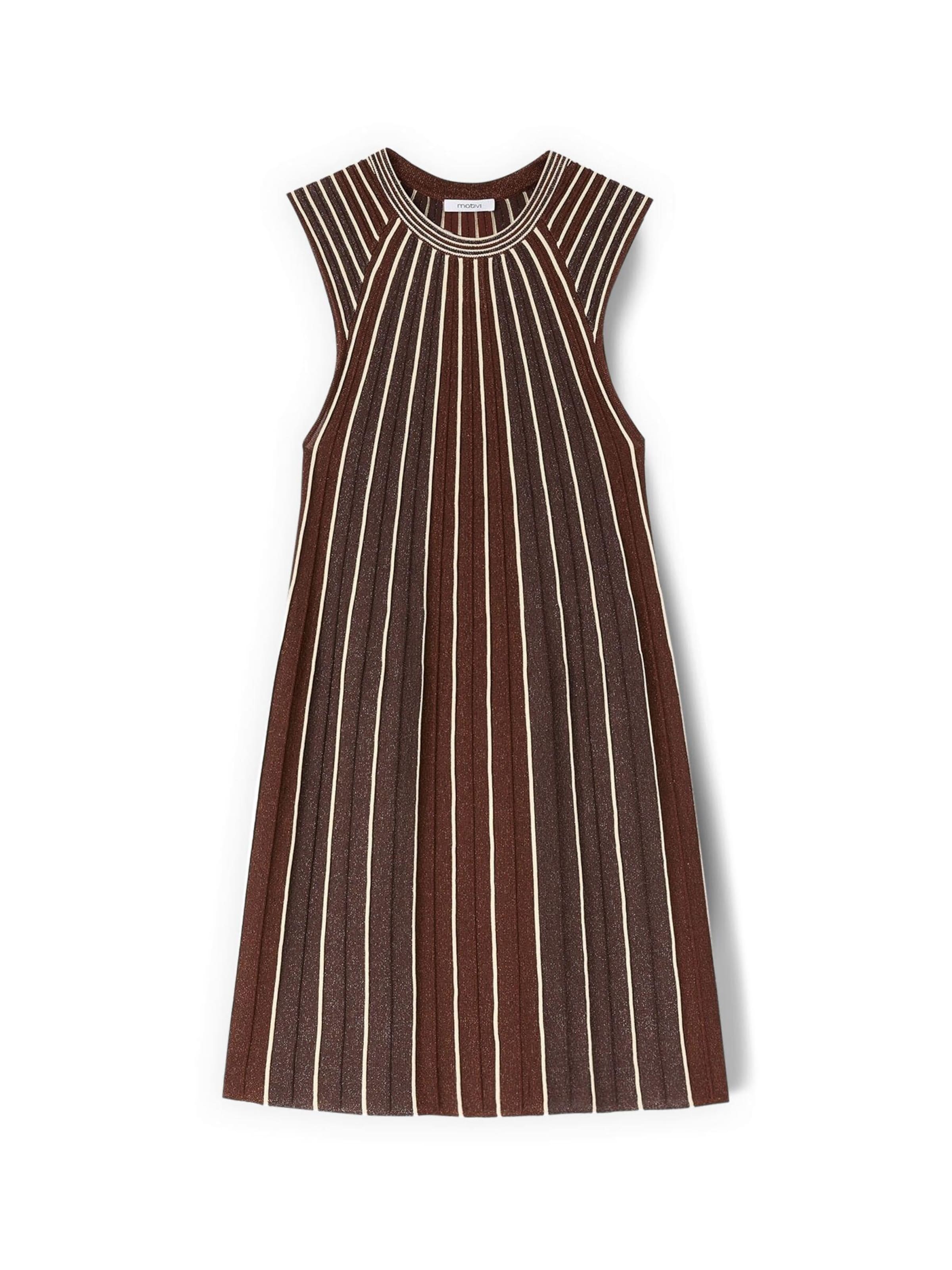 MOTIVI Dress in Brown: front