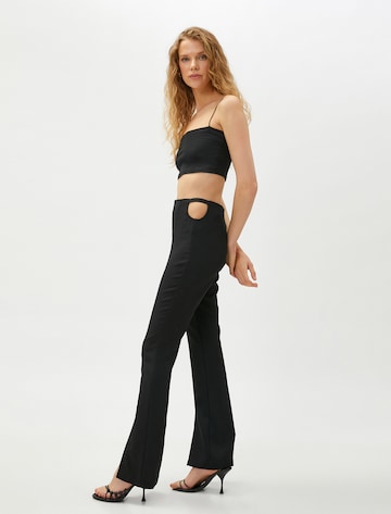 Koton Flared Trousers in Black