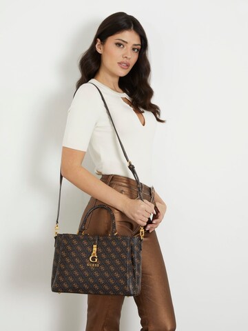 GUESS Handbag 'James' in Brown: front