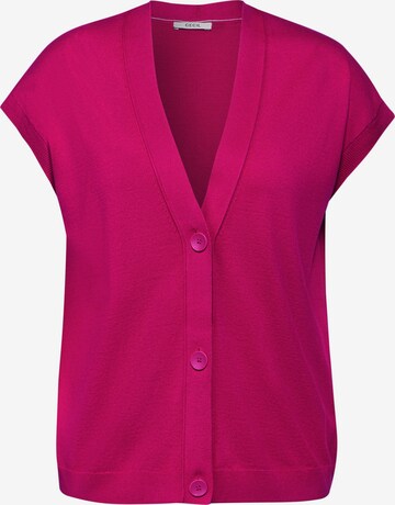 CECIL Knitted Vest in Pink: front