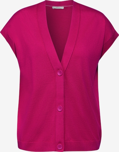 CECIL Knitted Vest in Magenta, Item view