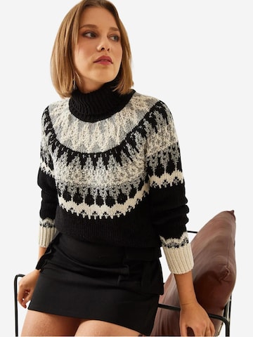 Bianco Lucci Kampsun 'Pullover', värv must