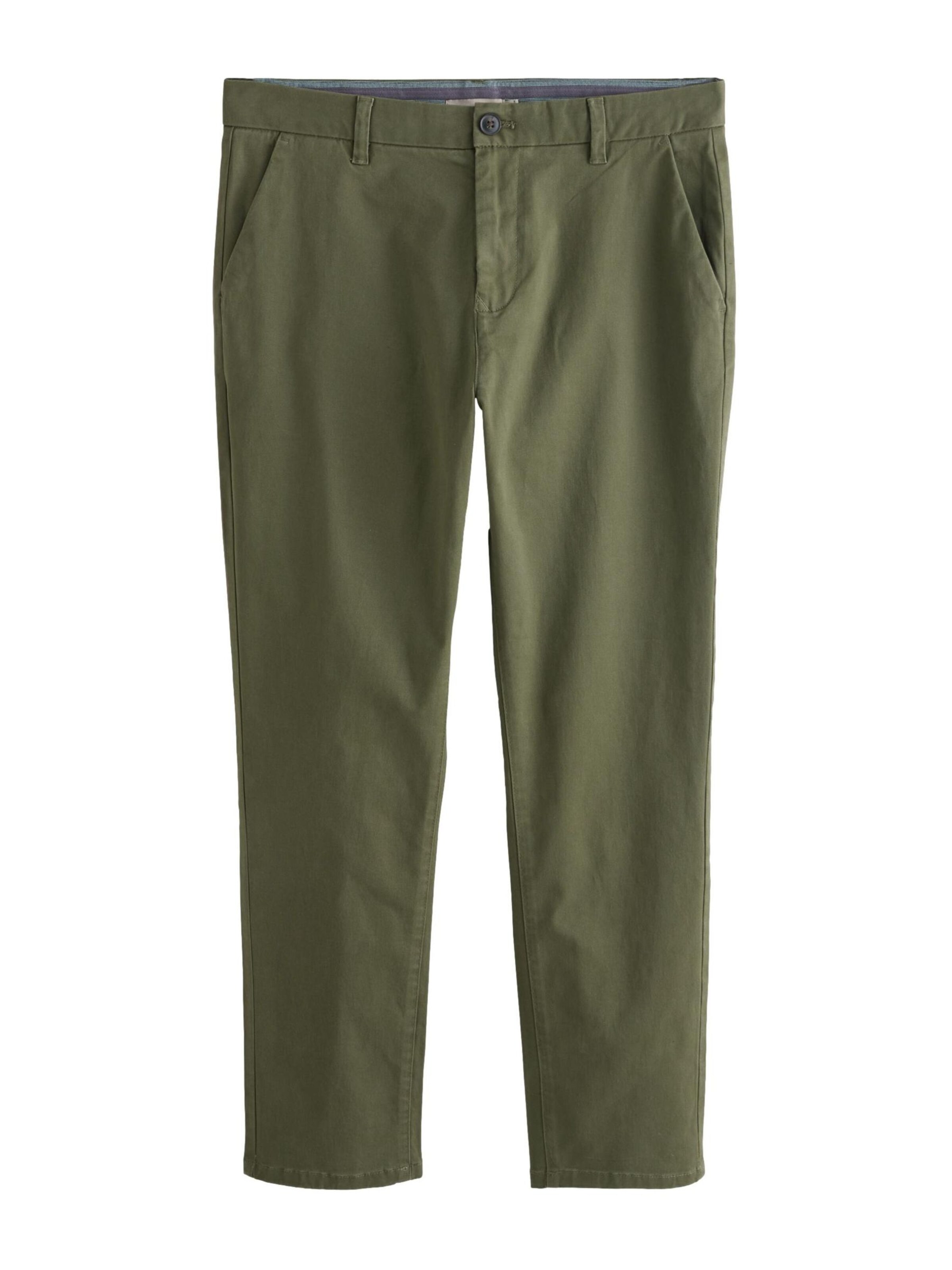 Next Слим Брюки-чинос в Зеленый: спереди