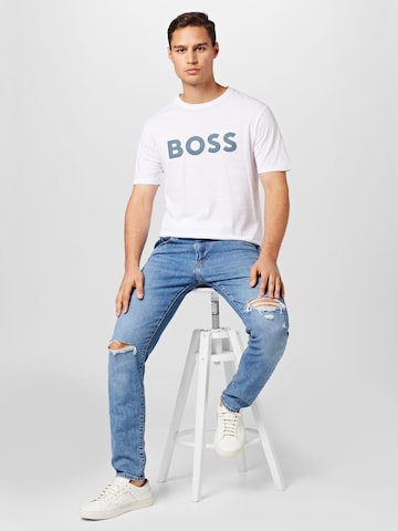 BOSS Tričko 'Thinking 1' – béžová