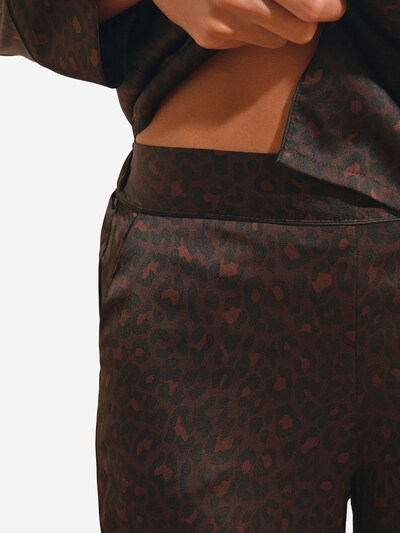 ETAM Pyjamahose 'Artlight' in XS in kastanienbraun / dunkelbraun / schwarz, Produktansicht