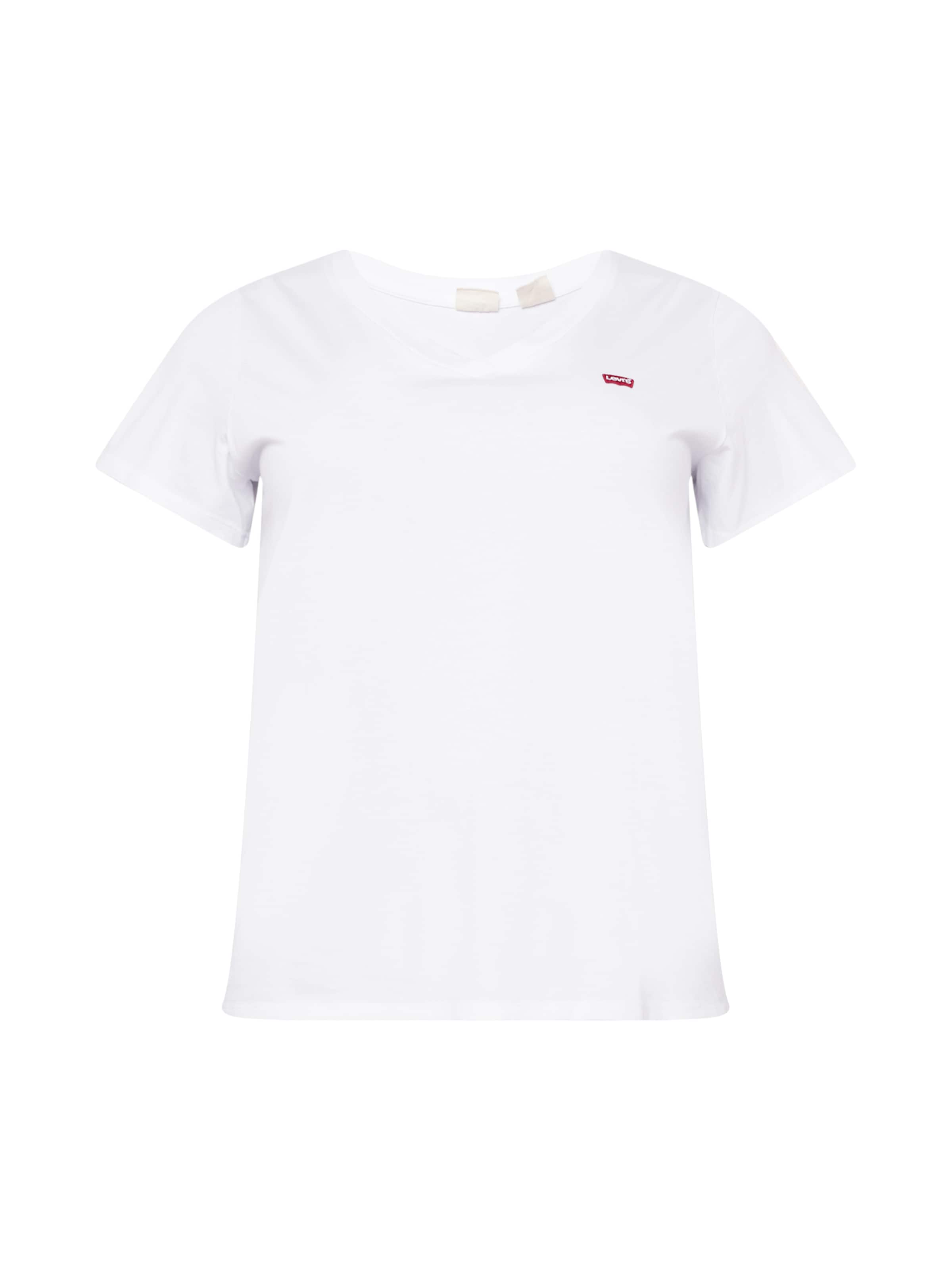 Levi's® Plus Tričko 'The Perfect V-Neck ' - Biela: predná strana