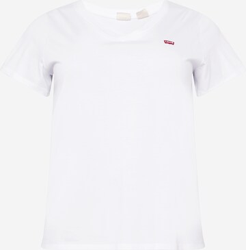 Levi's® PlusMajica 'PL V Neck Tee' - bijela boja: prednji dio