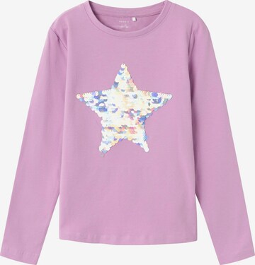 T-Shirt 'Linstar' NAME IT en violet : devant