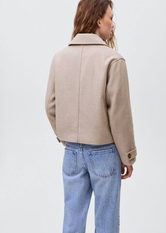 MANGO TEEN Between-Seasons Coat in Beige