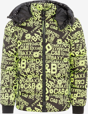 CIPO & BAXX Winter Jacket in Green: front