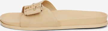 Mule TOMMY HILFIGER en beige : devant