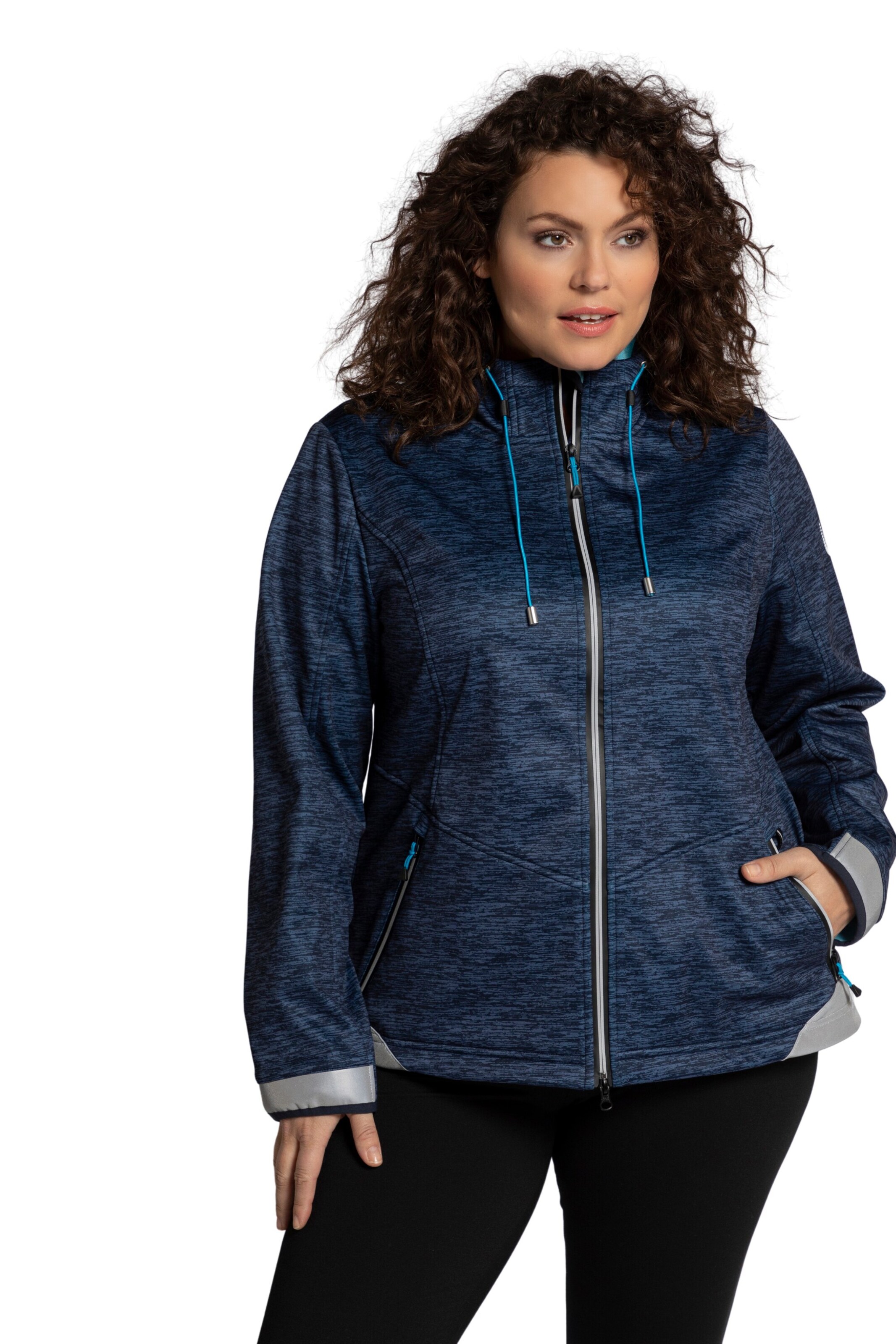 Frauen Jacken Ulla Popken Softshelljacke '790574' in Marine - AM54051 Frauen Jacken Ulla Popken Softshelljacke '790574' in Marine - AM54051