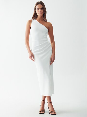 Calli Cocktail Dress 'HAZLE' in White: front