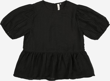 Pieces Kids Bluse i sort: forside