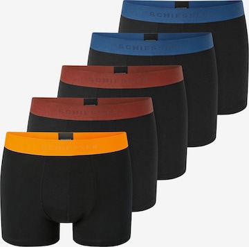 SCHIESSER Boxer shorts '95/5 Organic Cotton' in Black: front