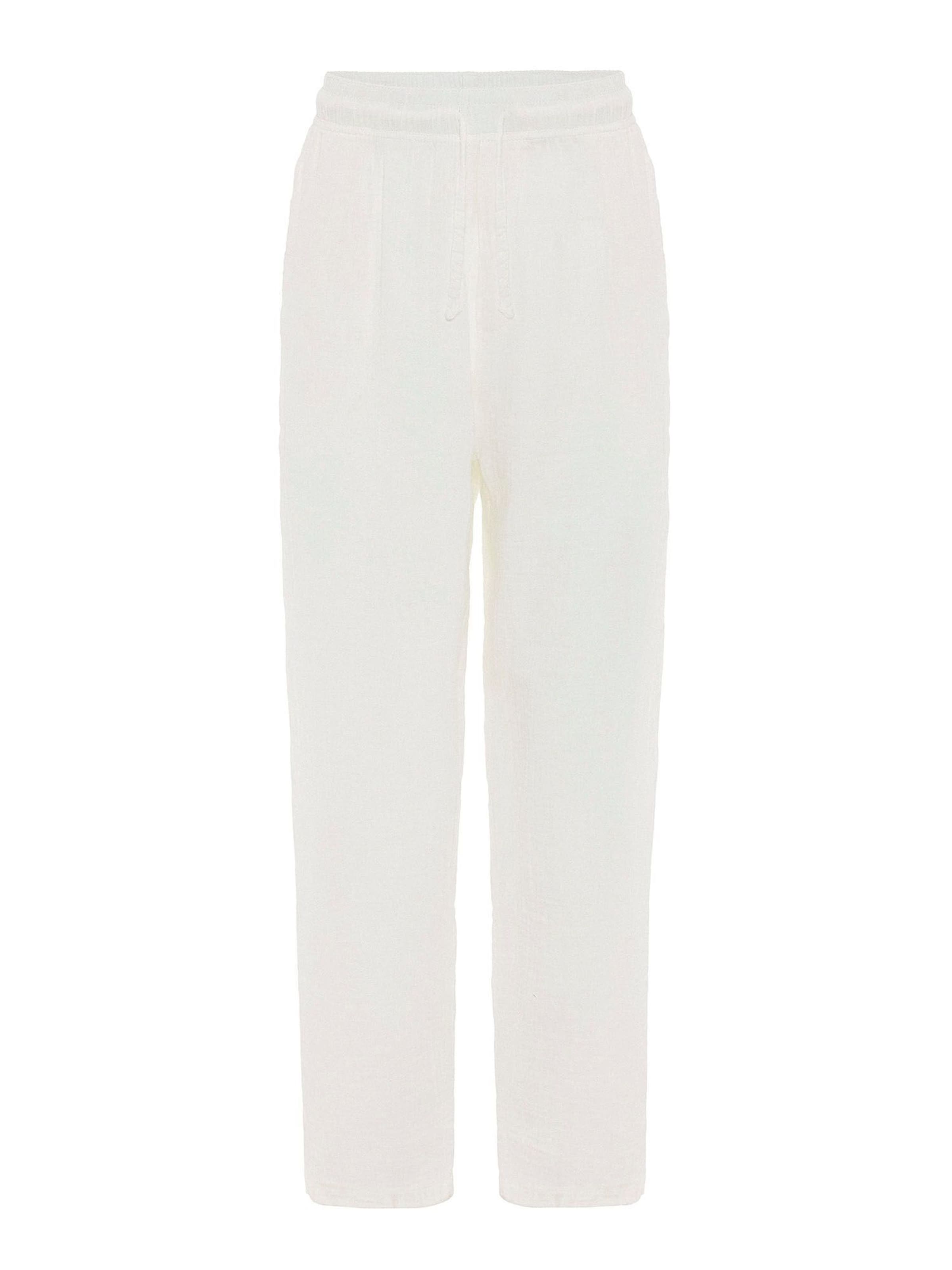 Dandalo Loosefit Bukser i hvid: forside