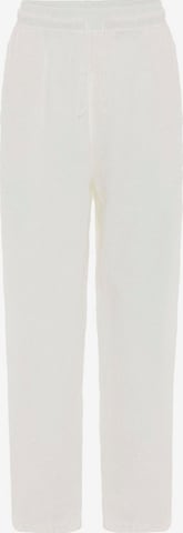 DandaloLoosefit Hlače - bijela boja: prednji dio