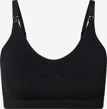 Noppies Bralette Nursing Bra 'Hura' in Black: front