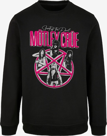 Merchcode Sweatshirt 'Motley Crue - Vintage Shout At The Devil' in Zwart: voorkant